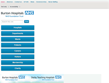 Tablet Screenshot of burtonhospitals.nhs.uk